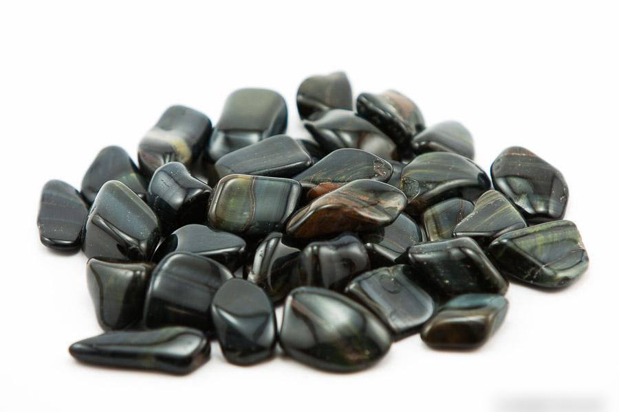 Blue Tigers Eye Tumbled 1 lb