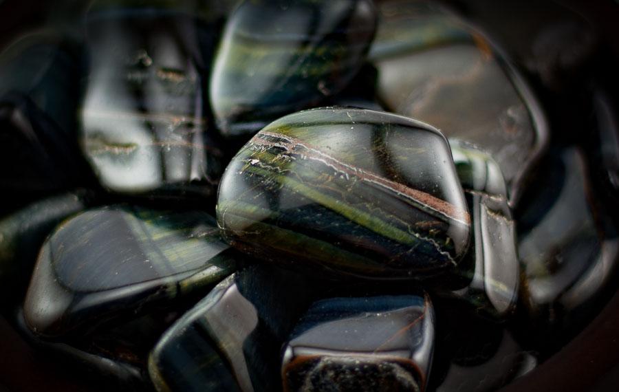 Blue Tigers Eye Tumbled 1 lb