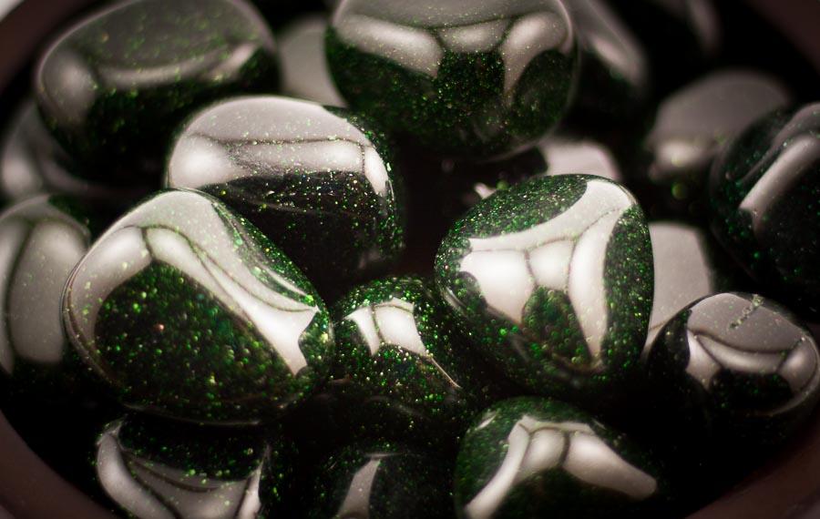 Green Goldstone Tumbled 1 lb