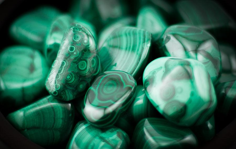 Malachite Tumbled lb