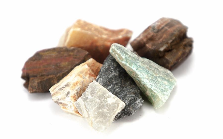 Mixed Stones Untumbled 1 lb