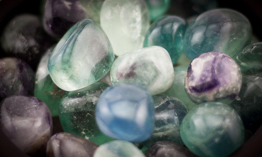 Rainbow Fluorite Tumbled 1 lb