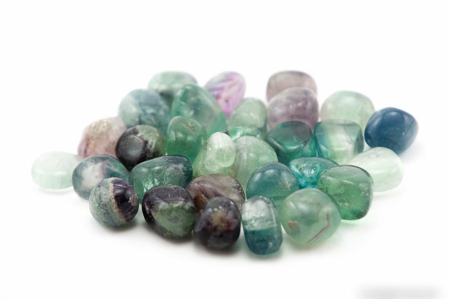 Rainbow Fluorite Tumbled 1 lb