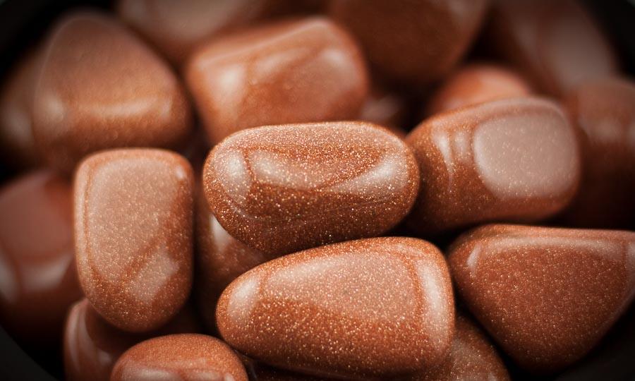 Red Goldstone Tumbled 1 lb