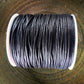 Black waxed cotton cord 100 meters 2mm